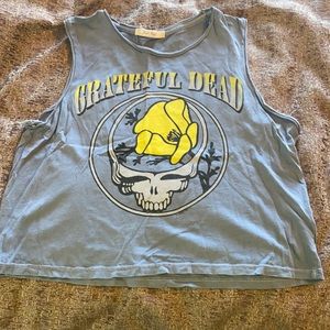 Light blue grateful dead tank top